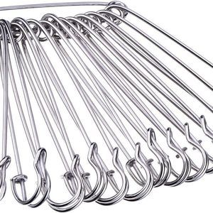 Outus 30 Pieces Extra Large Safety Pins Stainless Steel Heavy Duty Safety Pins